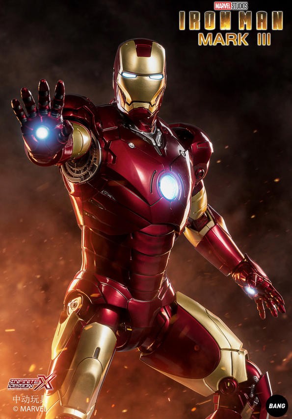 Mk3 Iron Man 36cm/14.1In 1/5 Scale Collection Action Figure Comic Model In Stock