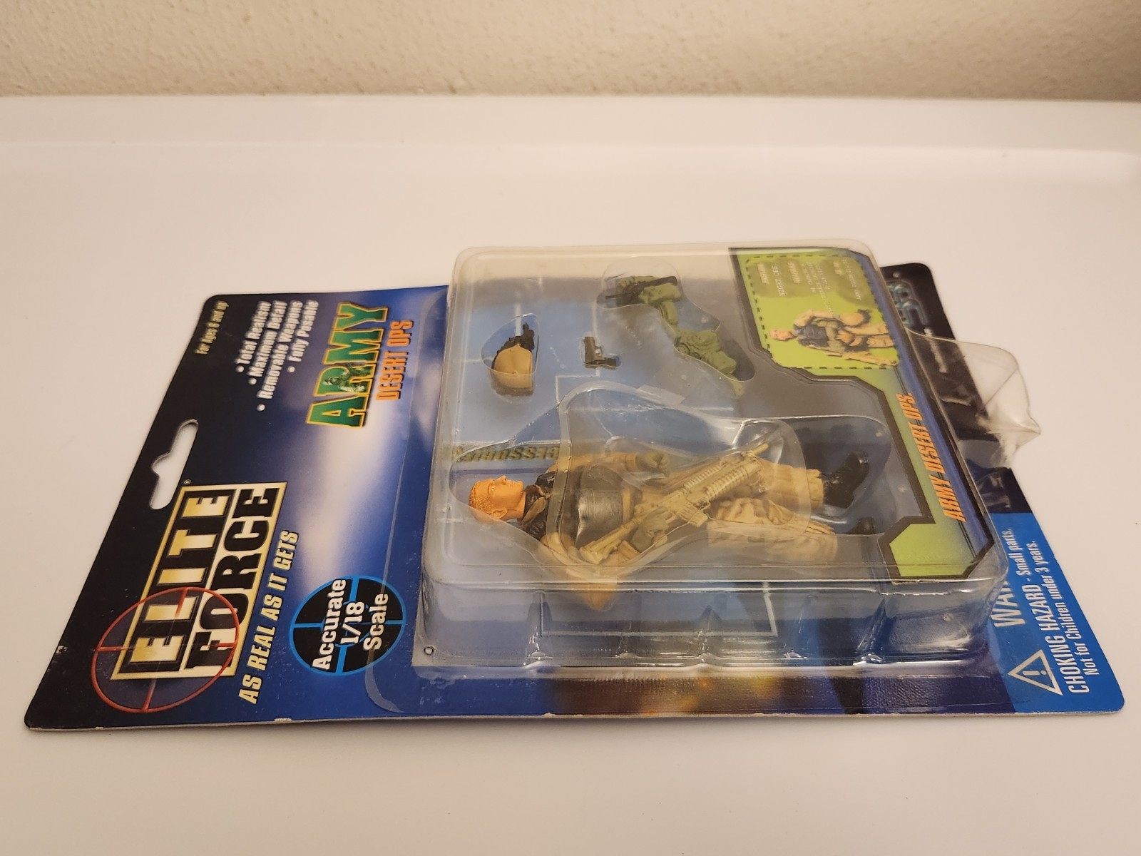 Elite Force Army Desert Ops NIGHT OPS 1/18 Scale Figure Blue Box Toys 2002