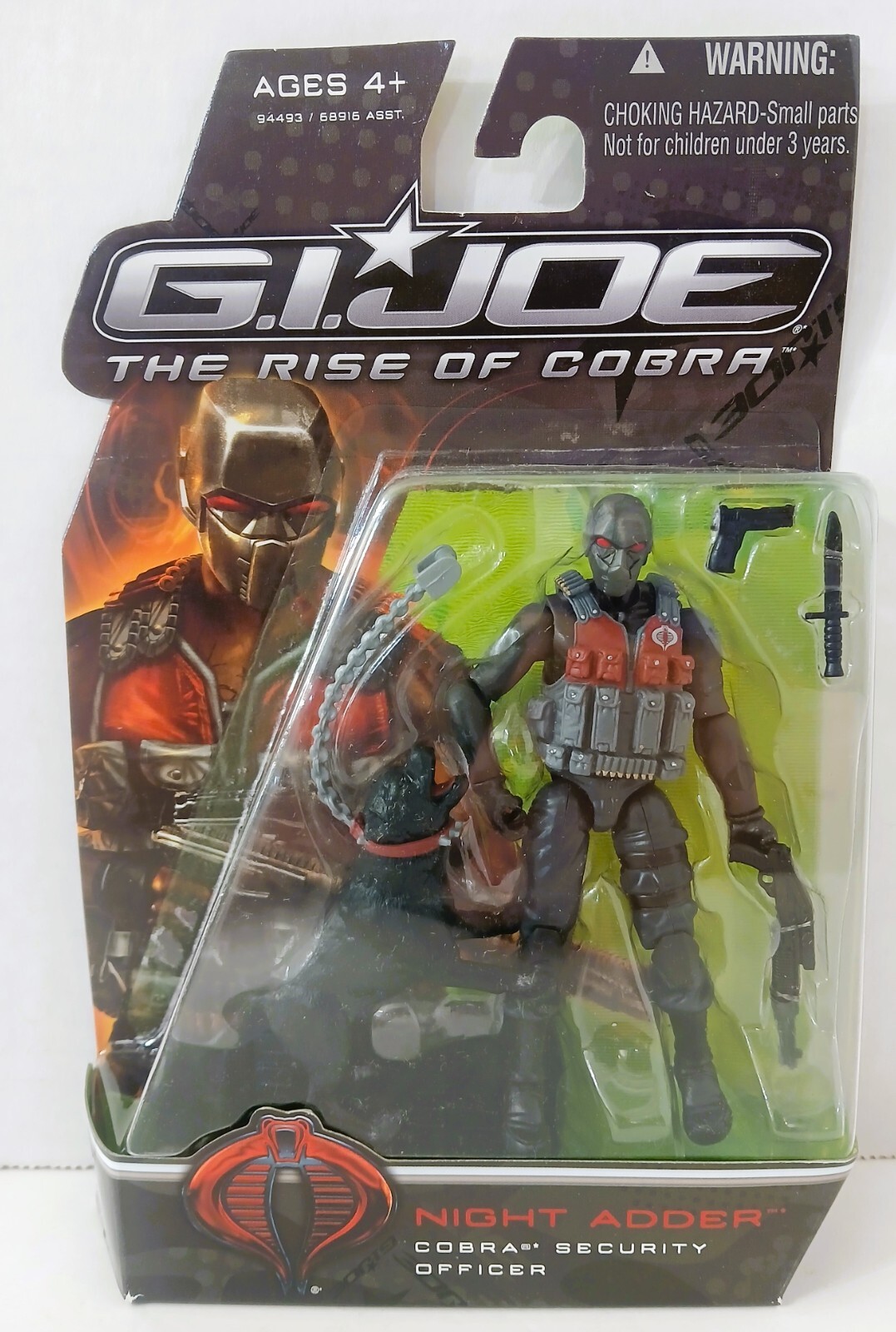 Gi Joe Rise of Cobra Night Adder Cobra Security Officer Action Figure
