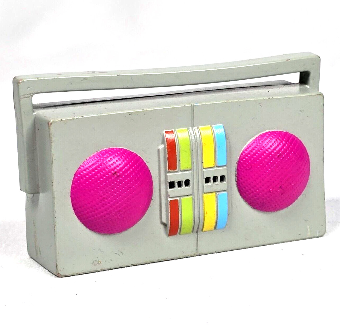3&Prime; Yo Gabba Gabba CaDabra MINI Rubber Musical Boombox Figure Radio 2008 Nick Jr