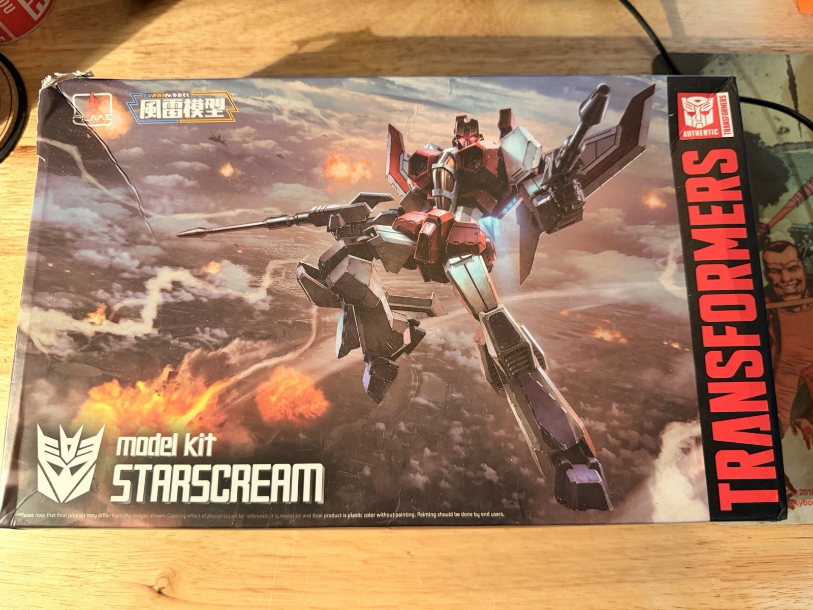 Brand New Flame Toys Transformers Starscream Furai Model Kit-never Assembled