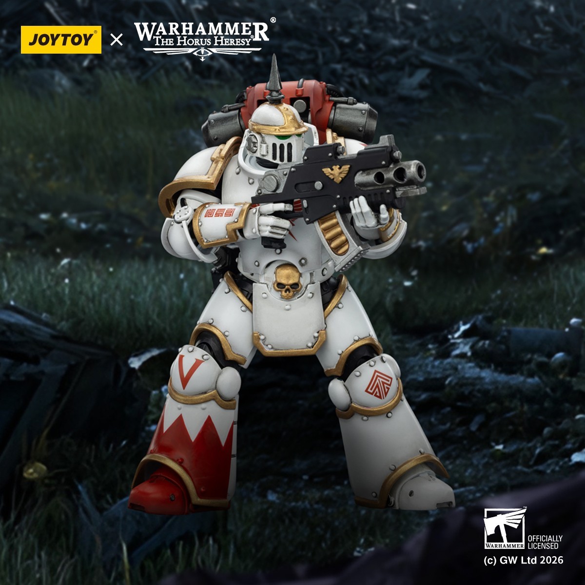 JOYTOY Warhammer 40K 1/18 White Scars MKIll & MKVI Tactical Legionary Model