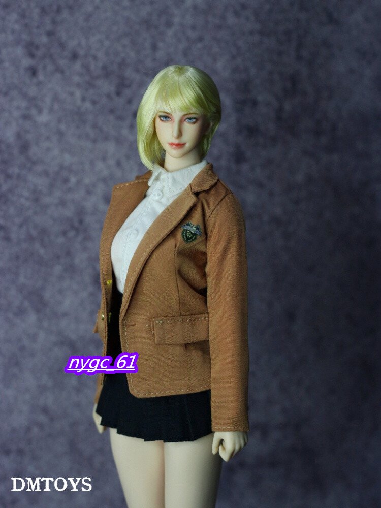 1/6 Student Girl Slim Brown JK Suit Model For 12 » Female PH TBL Figure Body Toy
