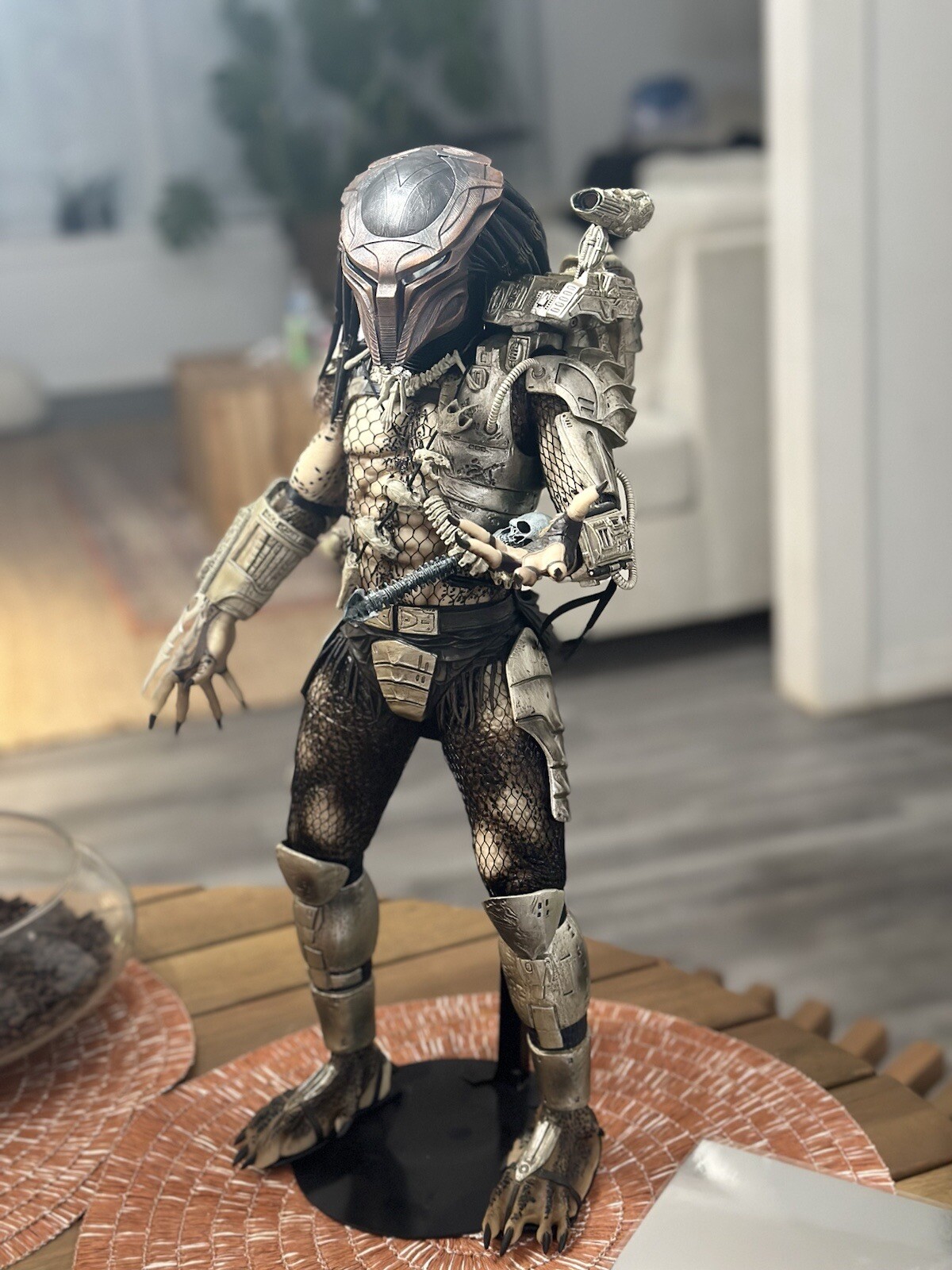 Custom 1/4 Phalanx Mask For Neca Jungle Hunter Predator – MADE TO ORDER
