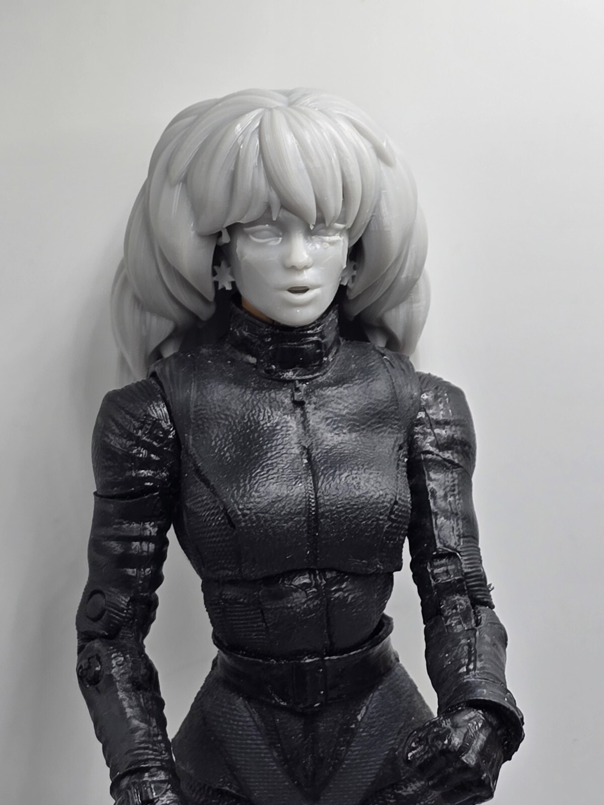3d Printed PINK SINGER JEM Head 1:10 7&Prime; Select DC MULTIVERSE Scale