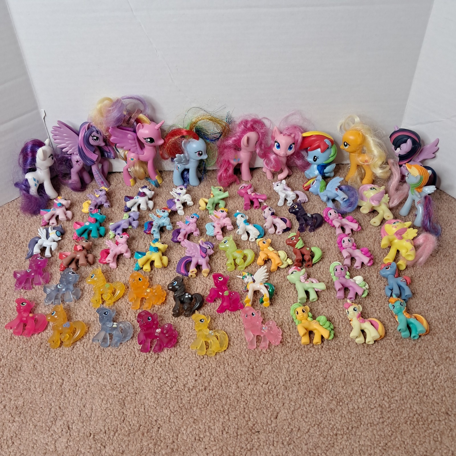 Lot Of 57 My Little Pony MLP Friendship Is Magic Blind Box Wave Series Mini Toys