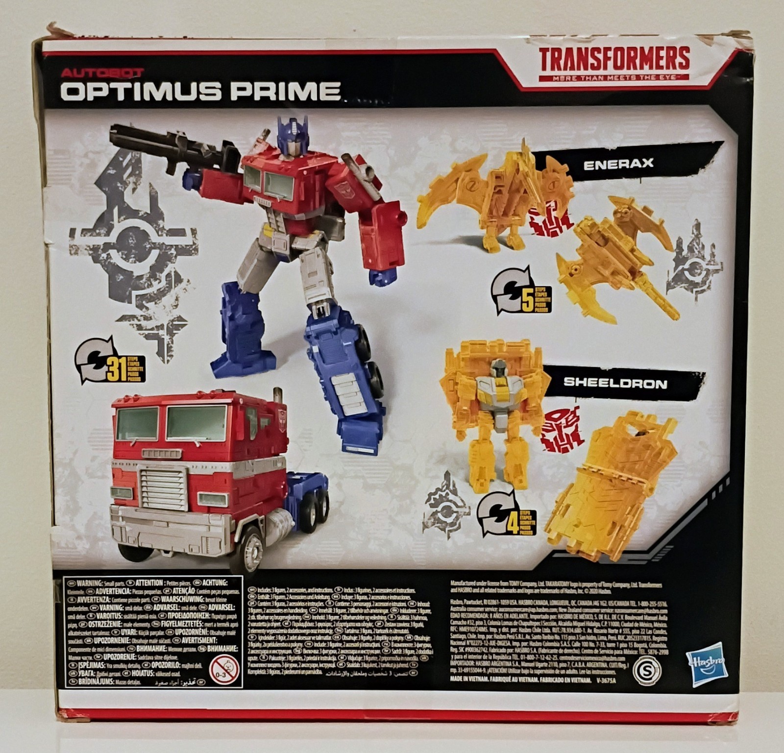 Transformers War for Cybertron NETFLIX OPTIMUS PRIME Multi Pack Enerax Sheeldron