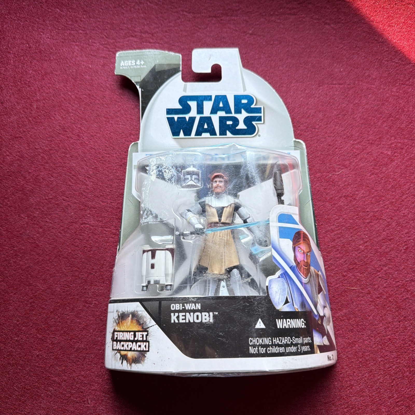 Star Wars Clone Wars Obi-Wan Kenobi 3.75&Prime; Figure Animated 2008 Hasbro Sealed
