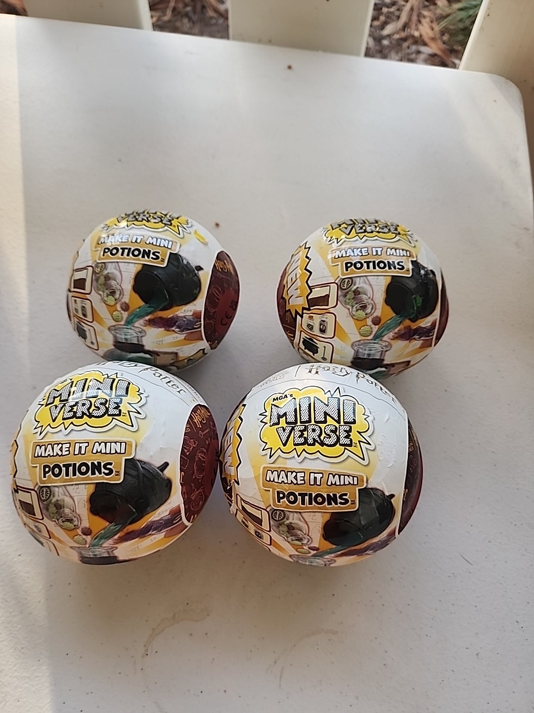 Miniverse Make It Mini Portions Lot of 4 Harry Potter Mystery Potions Ball