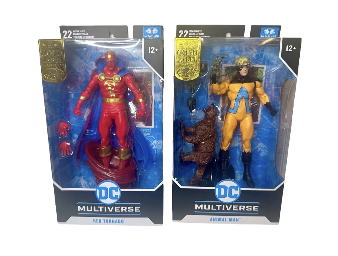 McFarlane DC Multiverse Red Tornado Animal Man Gold Label Exclusive NEW