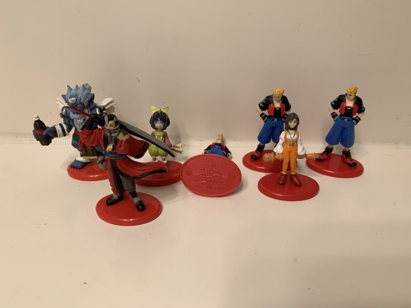 Final Fantasy IX viii vii X lot of full color lot figures Coca-Cola