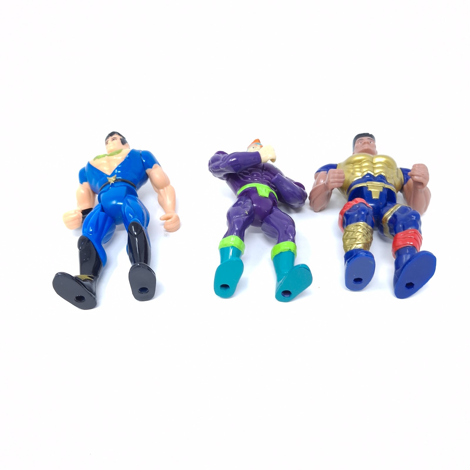 Vintage 1993 TYCO Double Dragon Lot of 3 Action Figures w/ 2 Accessories