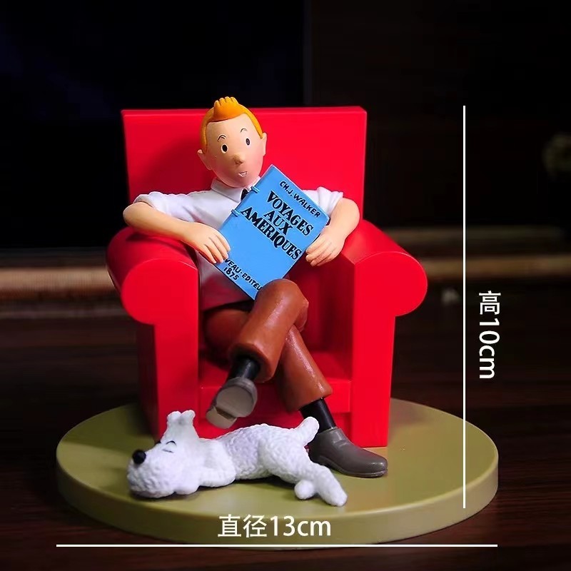 The Adventures of Tintin Tintin PVC Statue Figurine 10cm loose