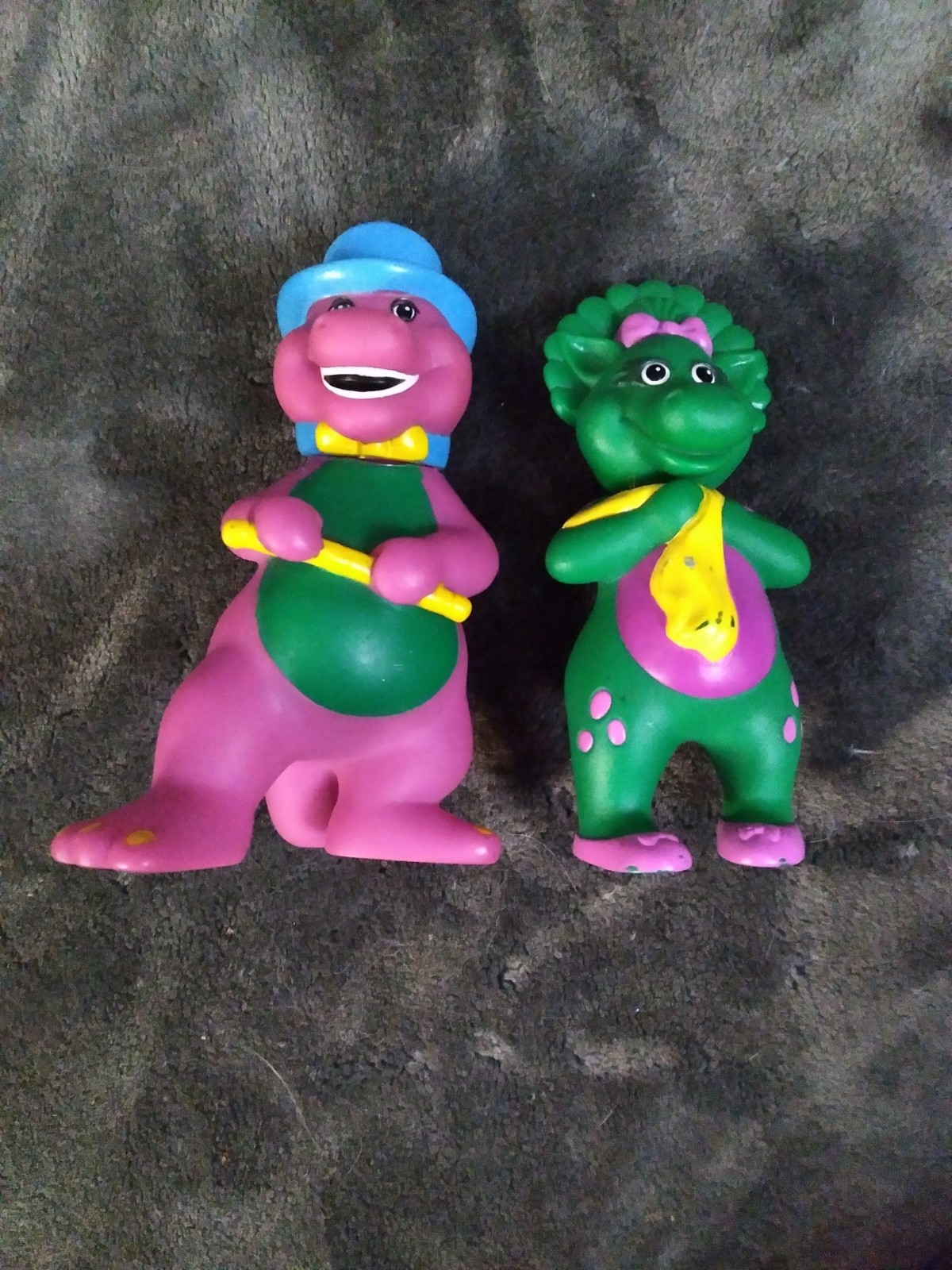Barney and Baby Bop Toy Figures – Lyons Group – 1990&rsquo;s