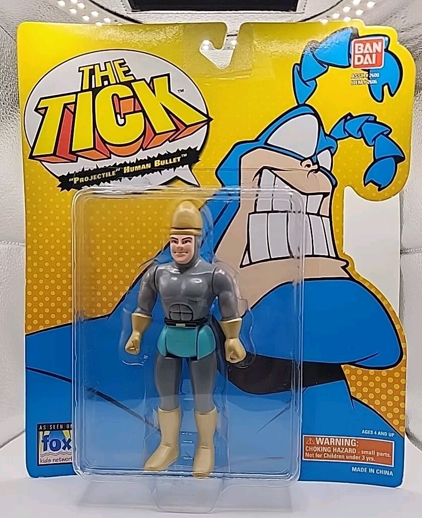 Vintage 1994 « Projectile Human Bullet » Action Figure The Tick Bandai MOC