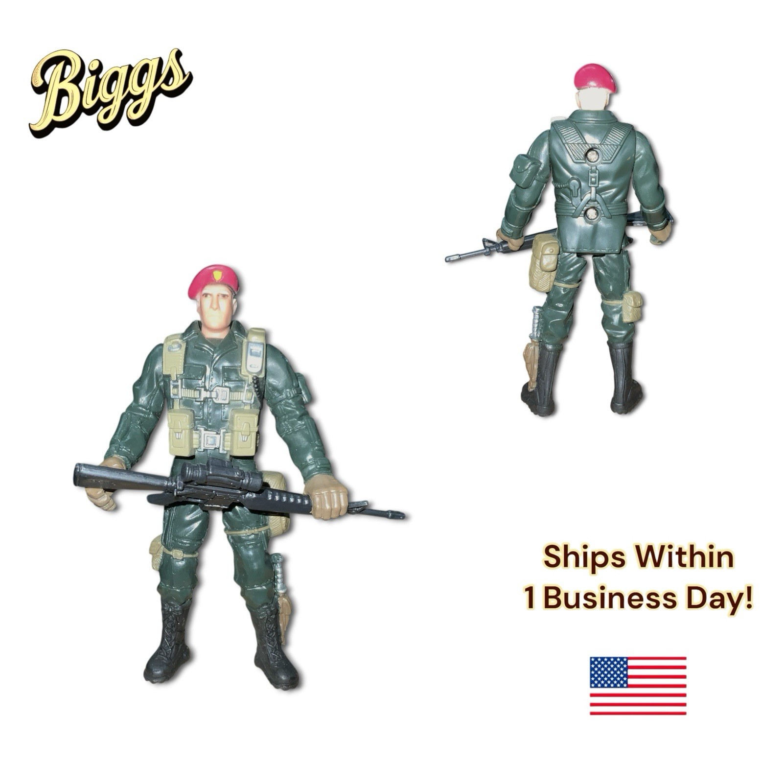 Chap Mei Special Forces – Colonel Stewart Red Beret – 3.75&Prime; Action Figure Y2K