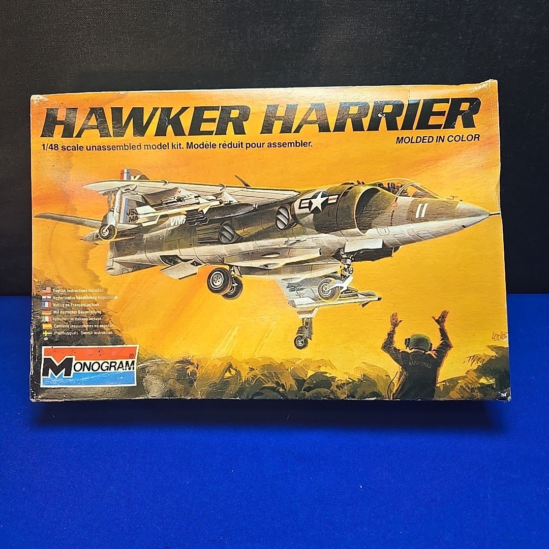 Hawker Harrier Plane 1:48 MONOGRAM Military Model Kit NEW OPEN Box READ