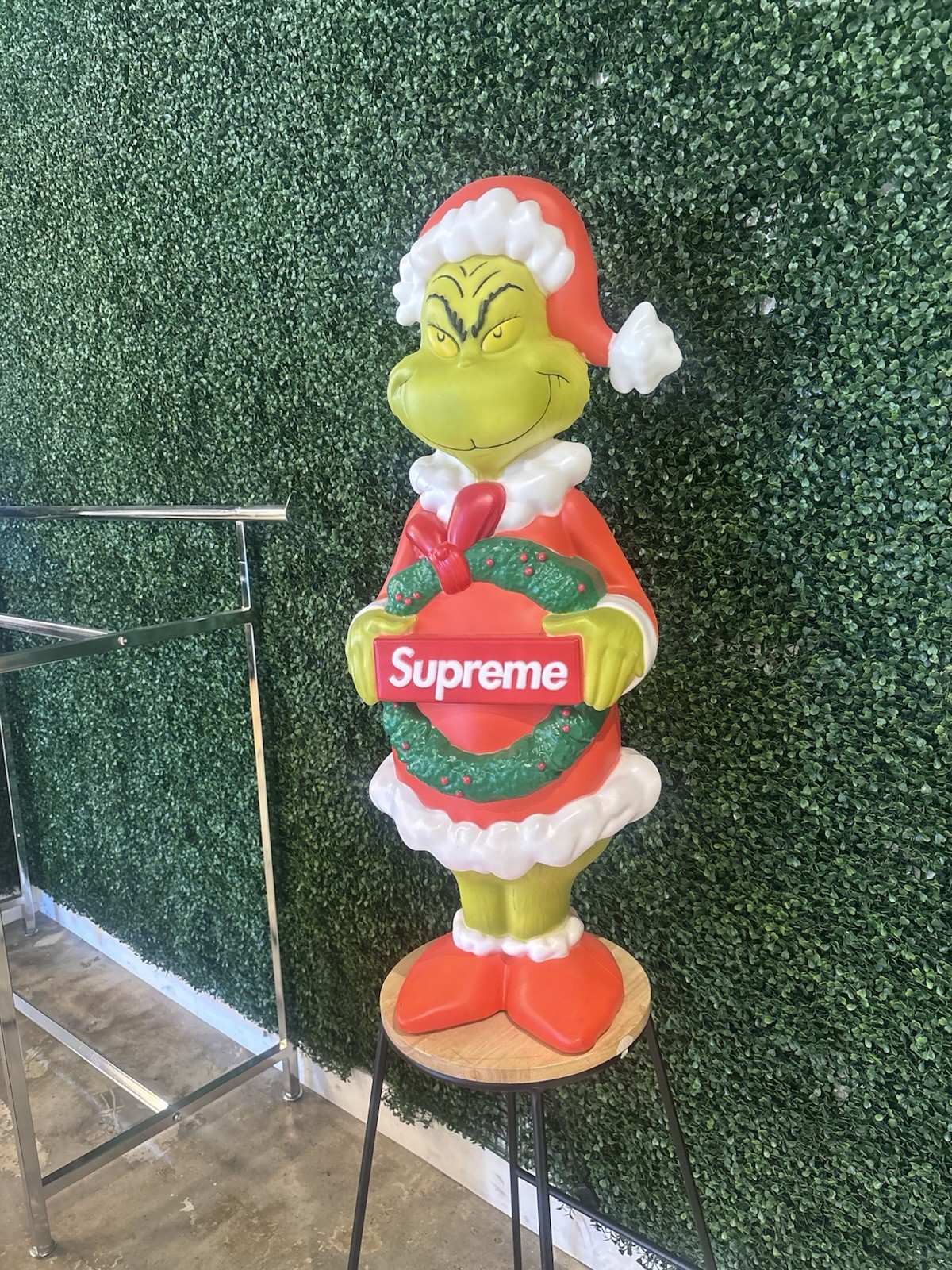 Supreme X Grinch 3 Foot led Figure. Brand New In Box. Goes For $250+