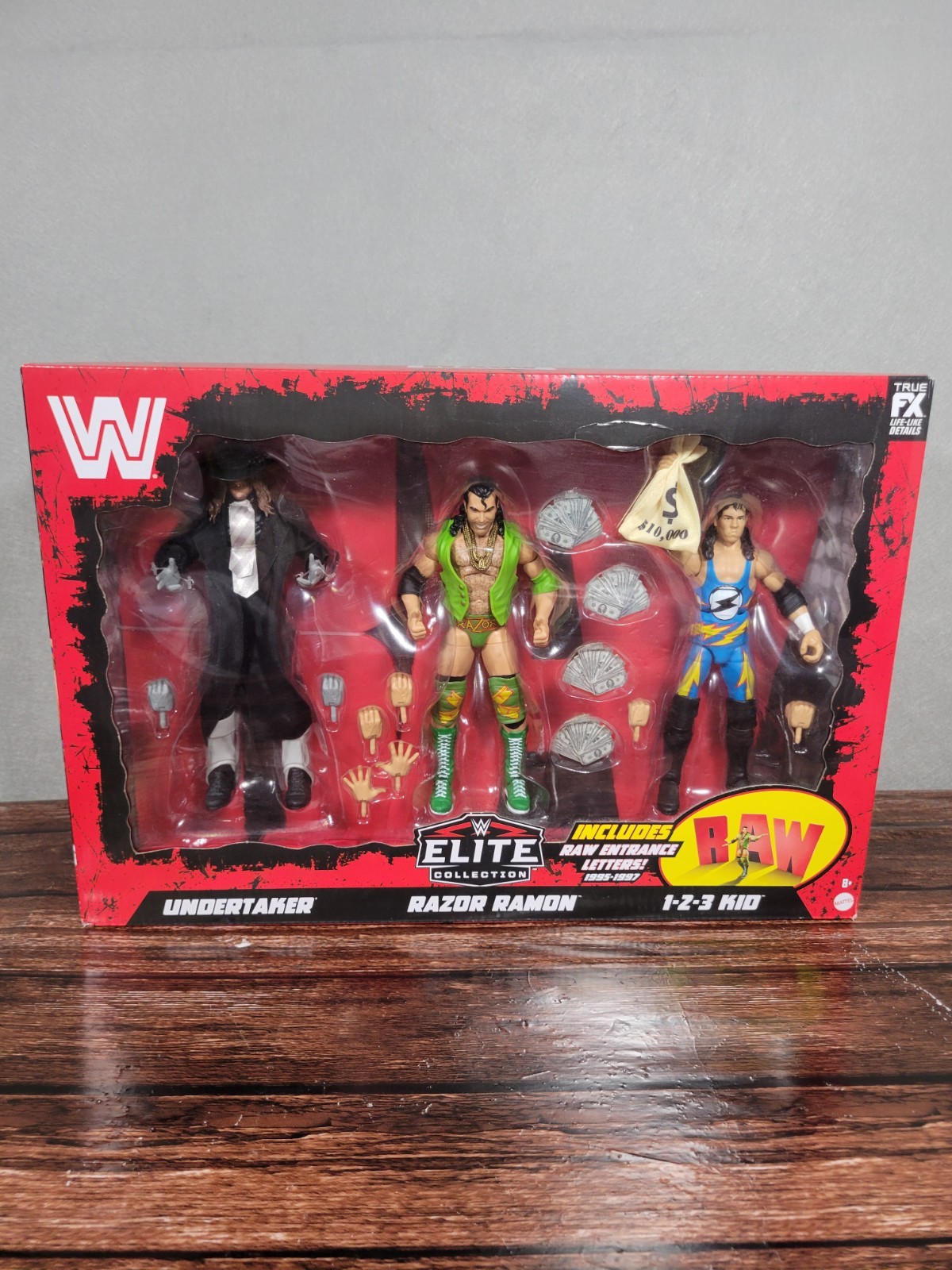 WWE Elite RAW 30th Anniversary Undertaker Razor Ramone 123Kid NIB Nostalgic