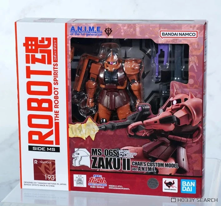 BANDAI THE ROBOT SPIRITS SIDE MS GUNDAM MS-06S ZAKU II CHAR&rsquo;S CUSTOM MODEL VER.