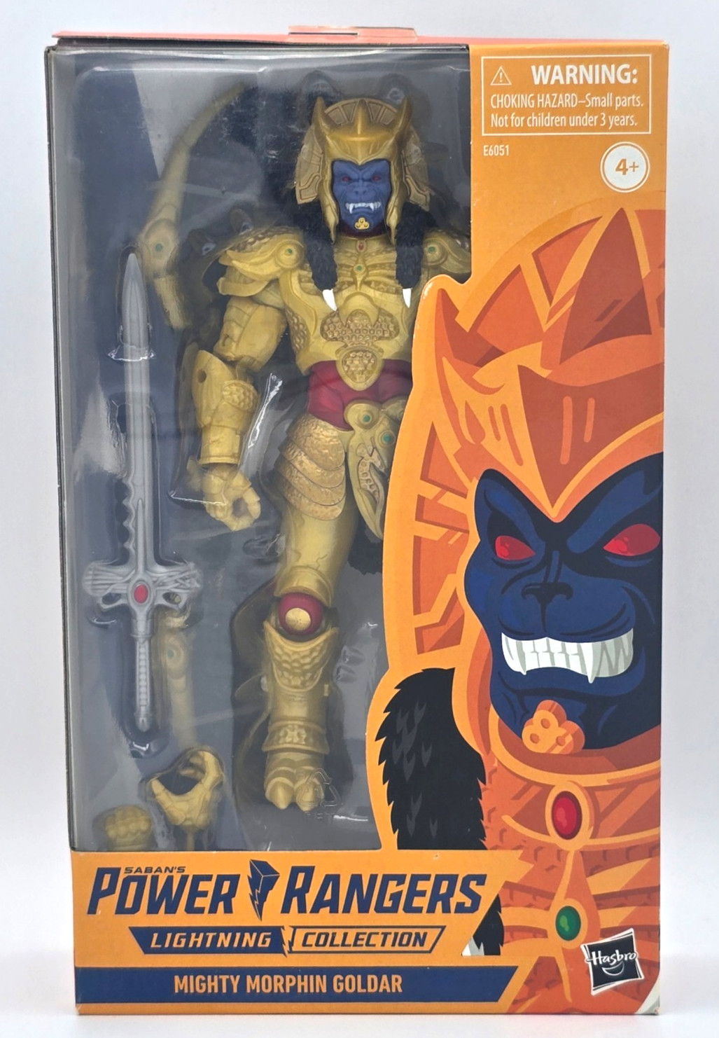 Power Rangers Lightning Collection Goldar Figure Mighty Morphin Hasbro New