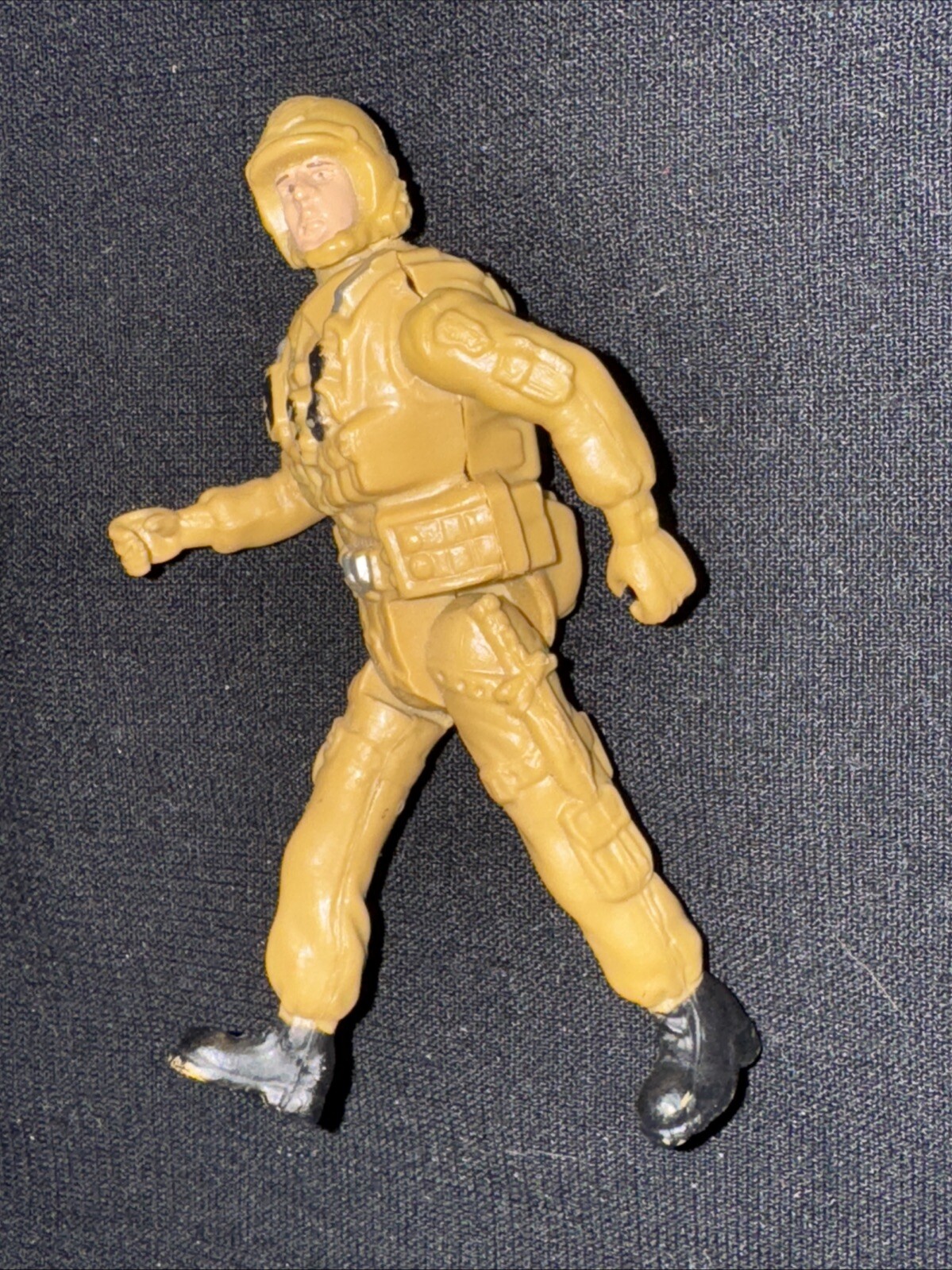 3.75&Prime; Desert Storm Soldier Trooper Poseable Action Figure Unbranded GI Joe Clone