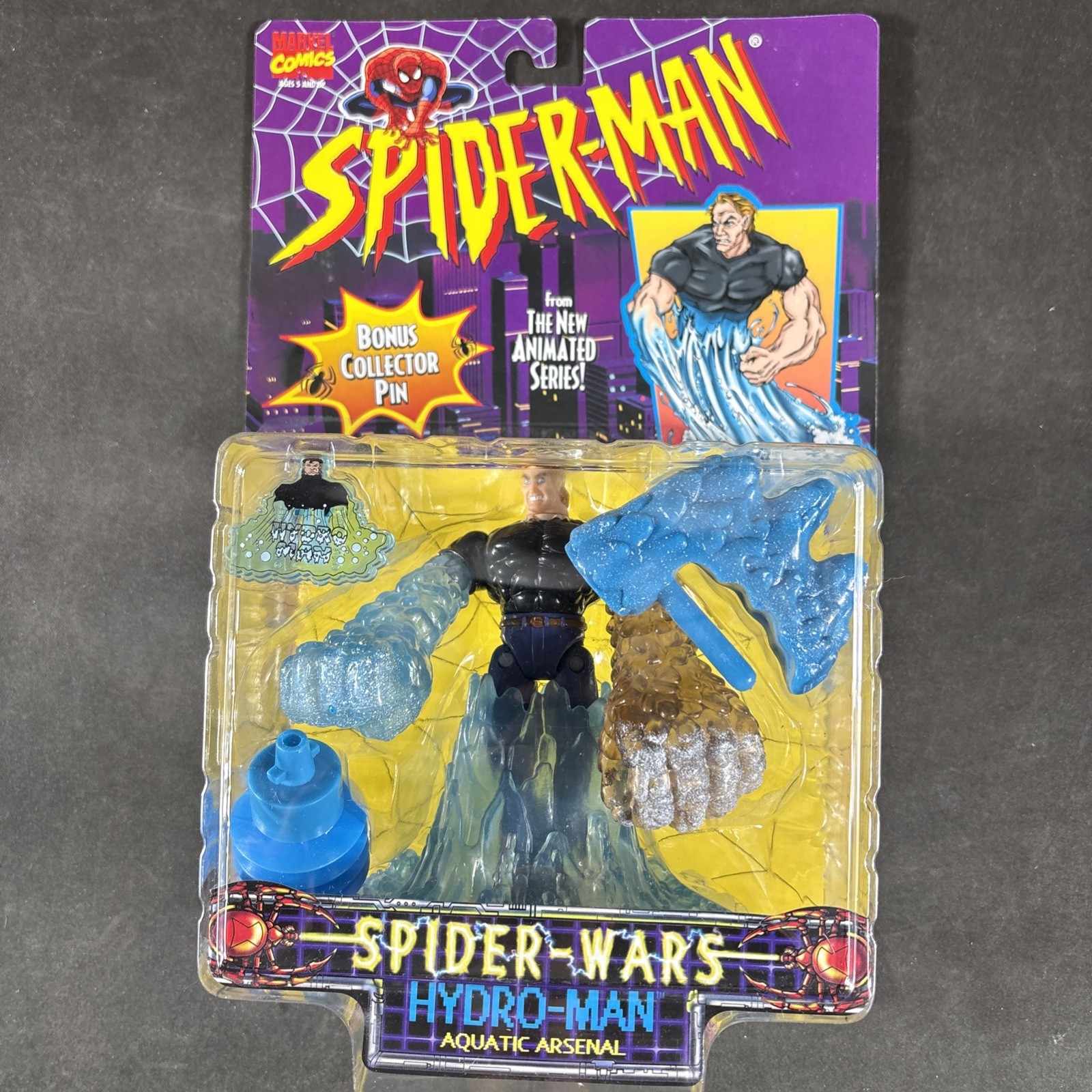 HYDRO-MAN SPIDER-MAN ANIMATED SERIES FIGURE MARVEL TOY BIZ VINTAGE NEW