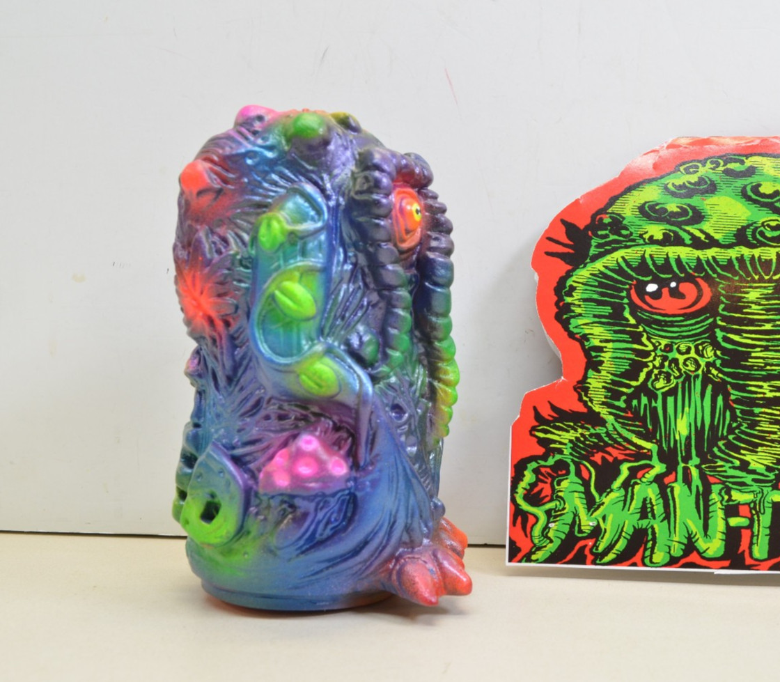 MAN-THING Sofubi Designer Vinyl Art Toy Custom Paint RessinBlood