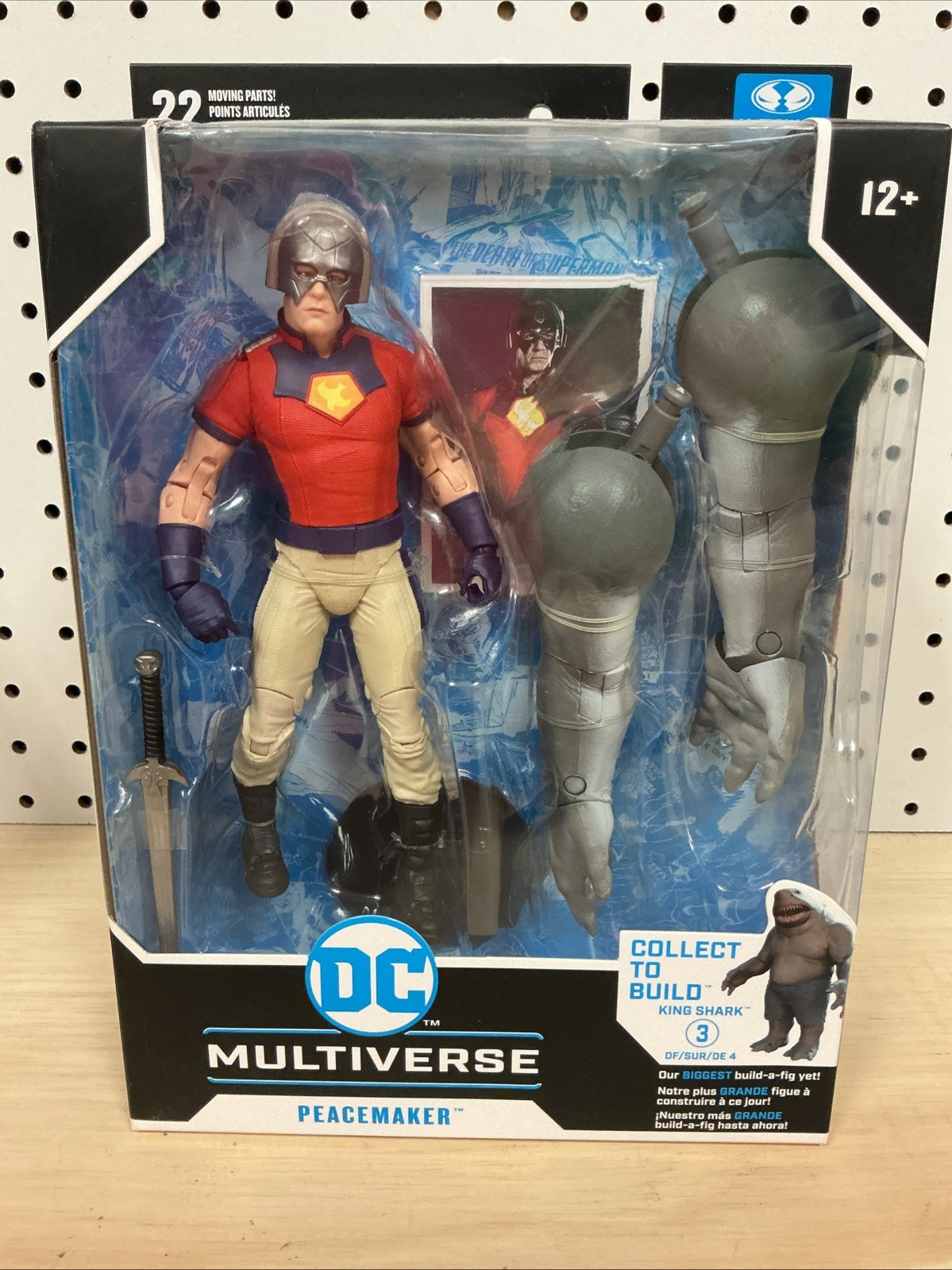 McFarlane Toys DC Multiverse Suicide Squad PEACEMAKER 7&Prime; BAF KING SHARK