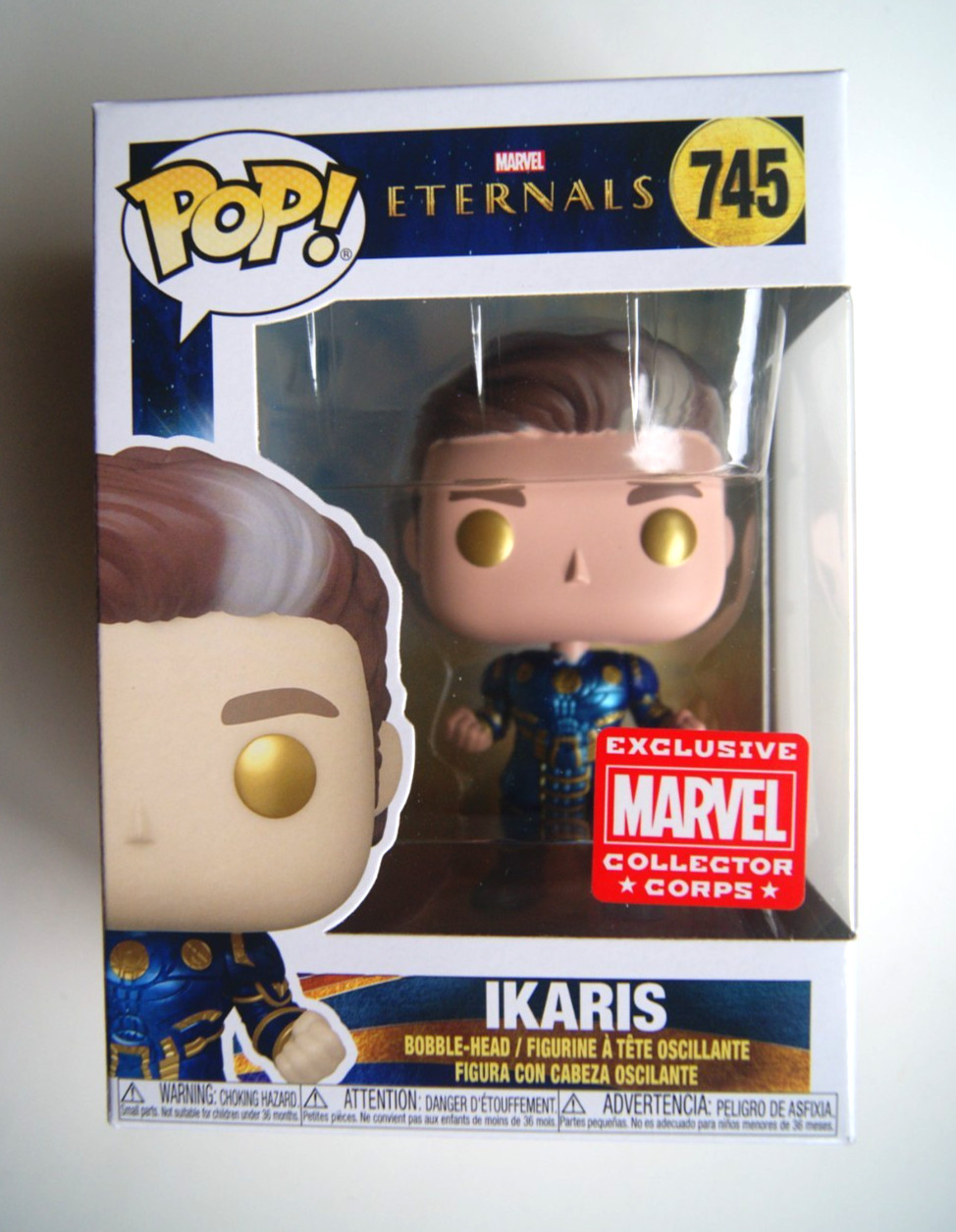 Marvel Funko Pop Eternals IKARIS #745! (Marvel Collector Corps Exclusive!)