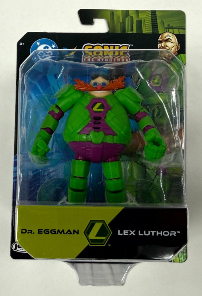 2025 Jakks Pacific Sonic x DC Dr Eggman as Lex Luthor 2.5&Prime; Action Figure New