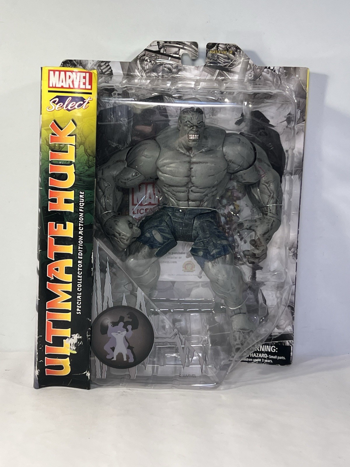 MARVEL Diamond Select “ULTIMATE HULK” 9&Prime; NEW 2013 GREY Incredible Hulk Figure