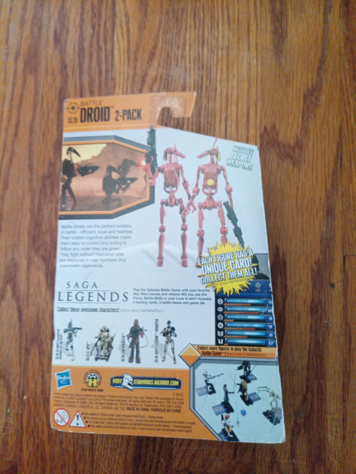 Star Wars Saga Legends Red Battle Droid (2010) Hasbro Figure Set 2-Pack SL20 Moc