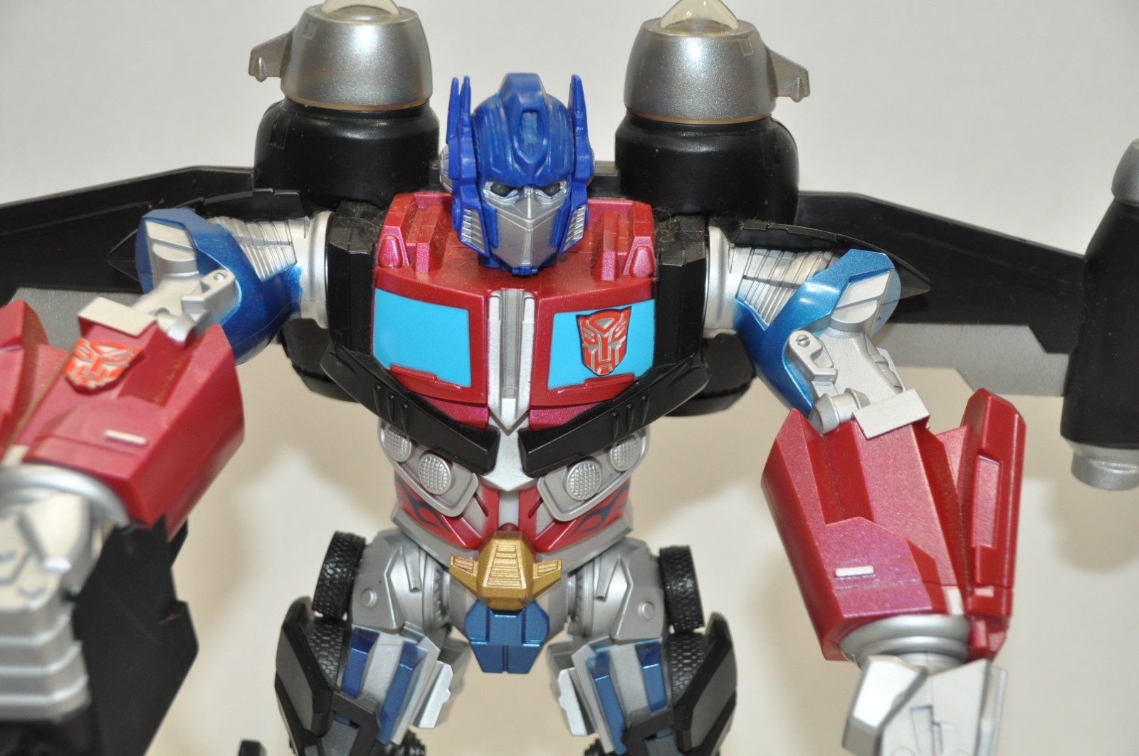 2008 Transformers Mega Power Bots OPTIMUS PRIME Hasbro 12&Prime; Lights Up & Talks