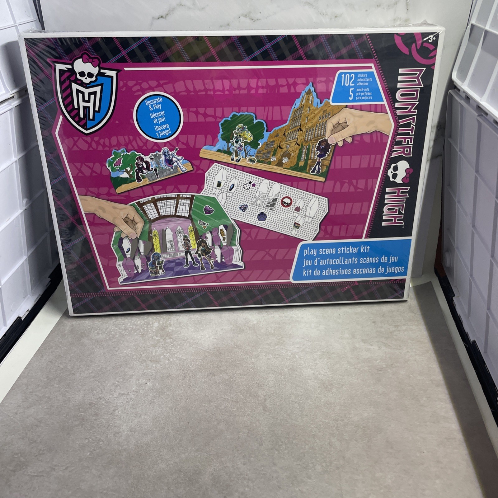 Monster High Play Scene Sticker Kit Create Your Own 2013 STA4207 Mattel Sealed
