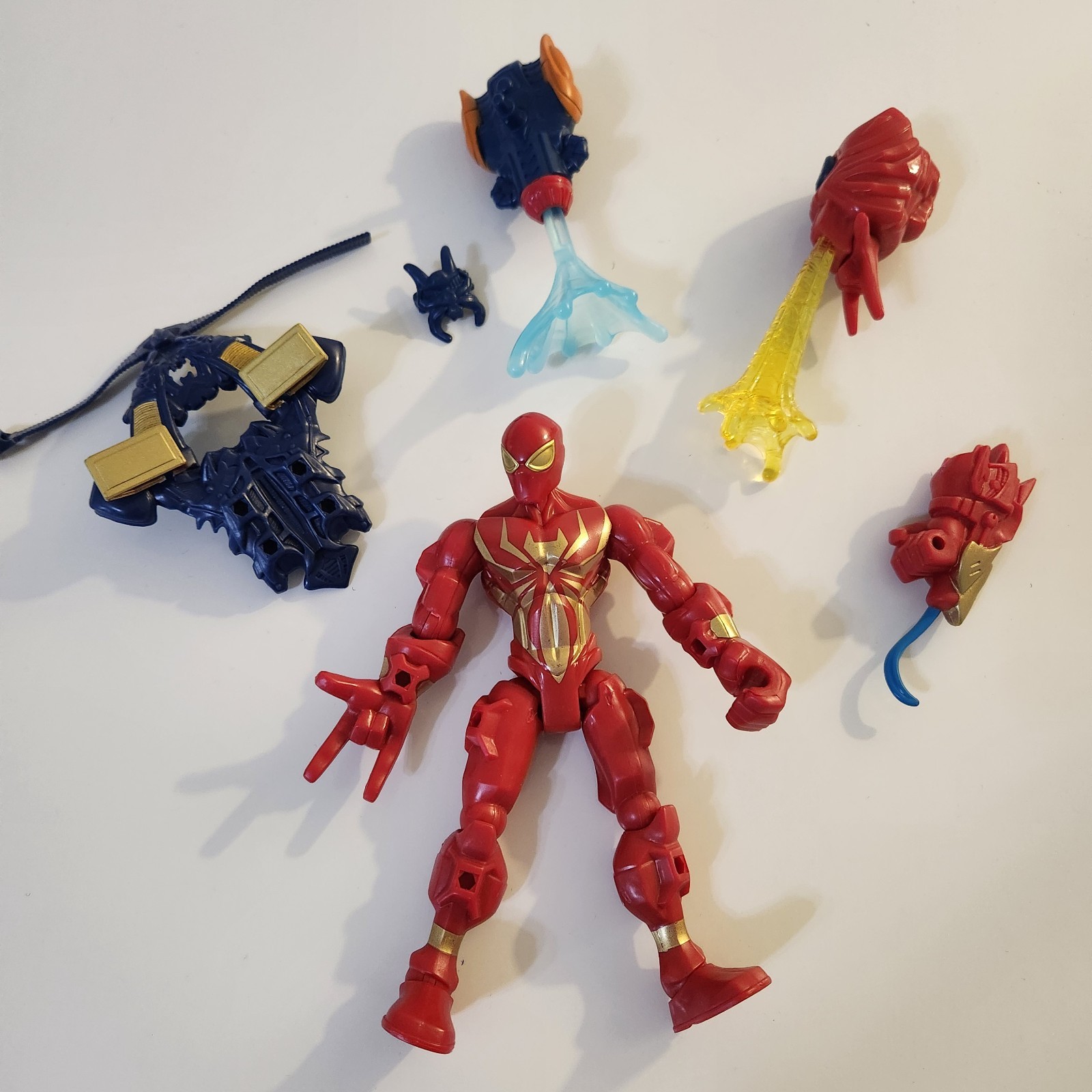 Marvel Super Hero Mashers IRON SPIDER Action Figure 2013 Red Gold Spider-Man 6&Prime;