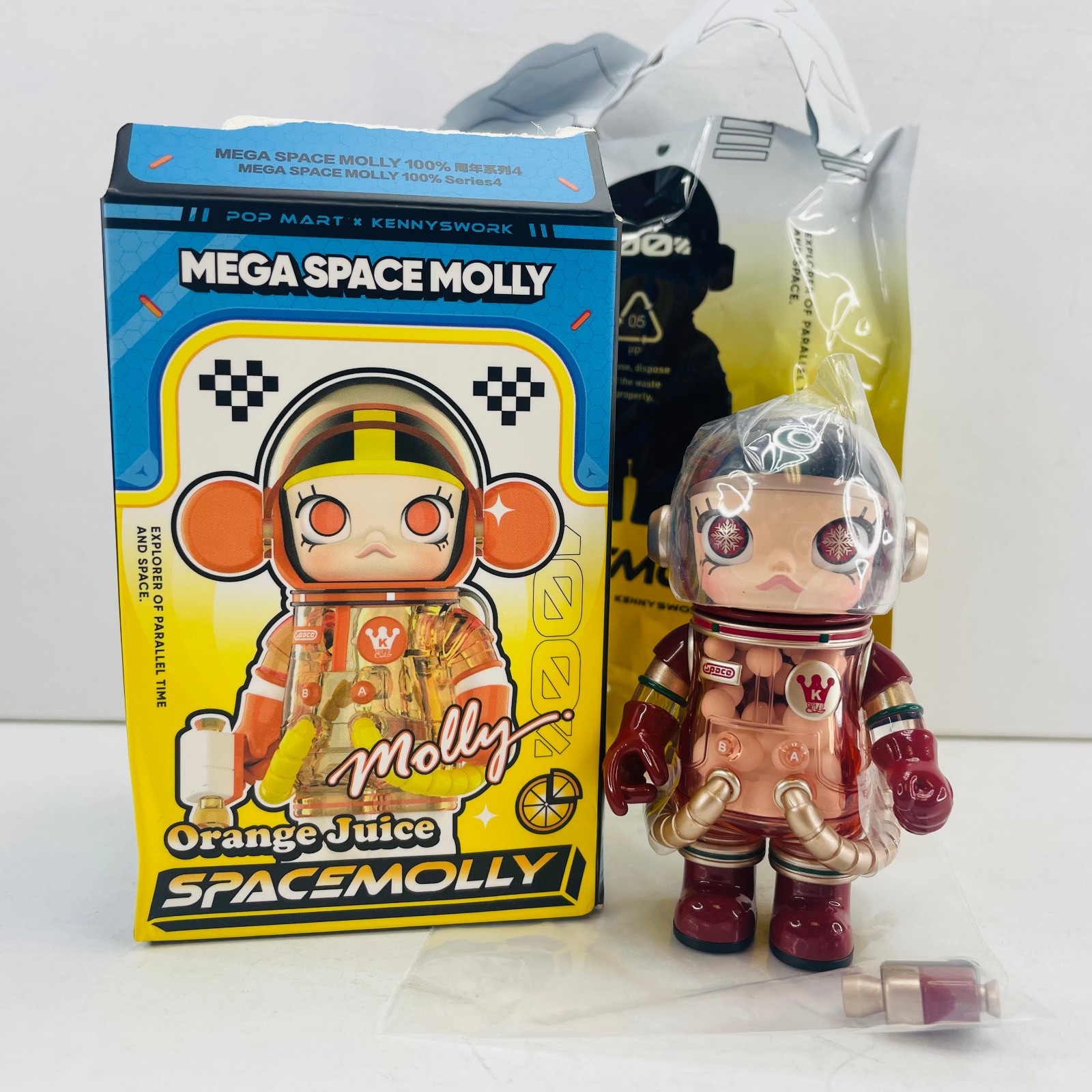 POP MART 100% Mega Space Molly Series 4 Figure Toy Doll – Christmas 2024