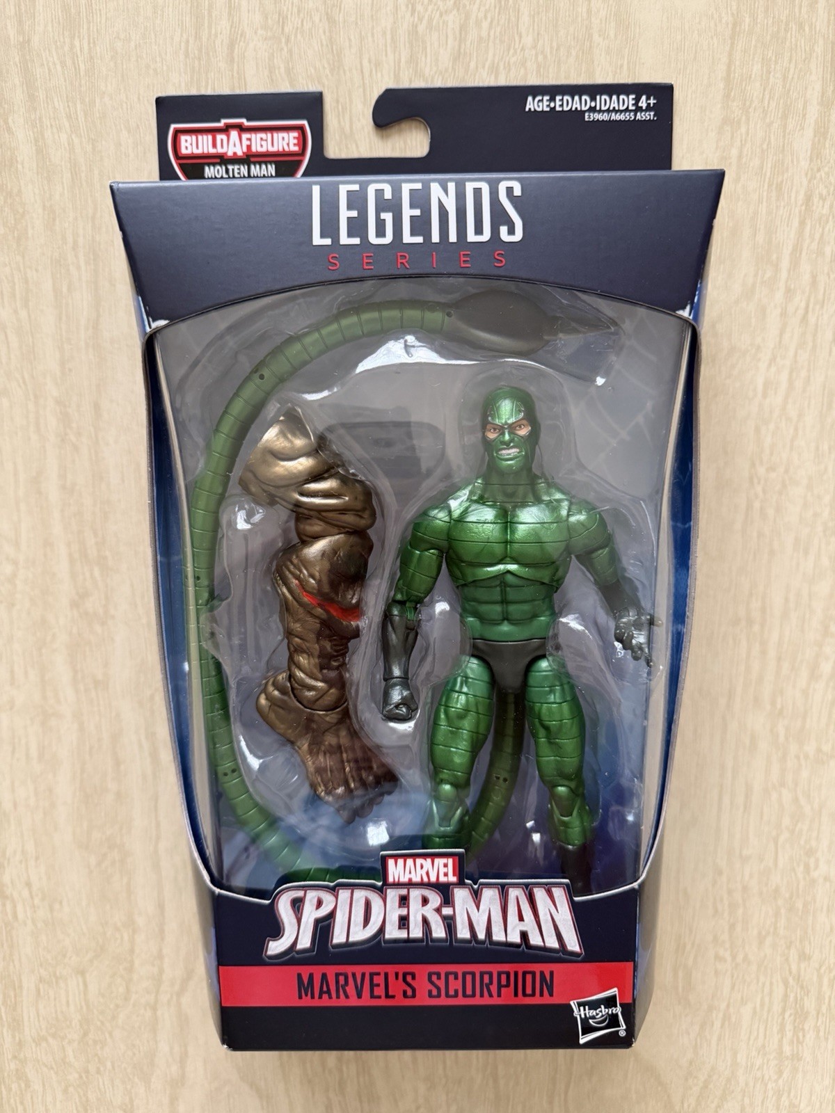 Marvel Legends Scorpion Molten Man Baf Series New Sealed