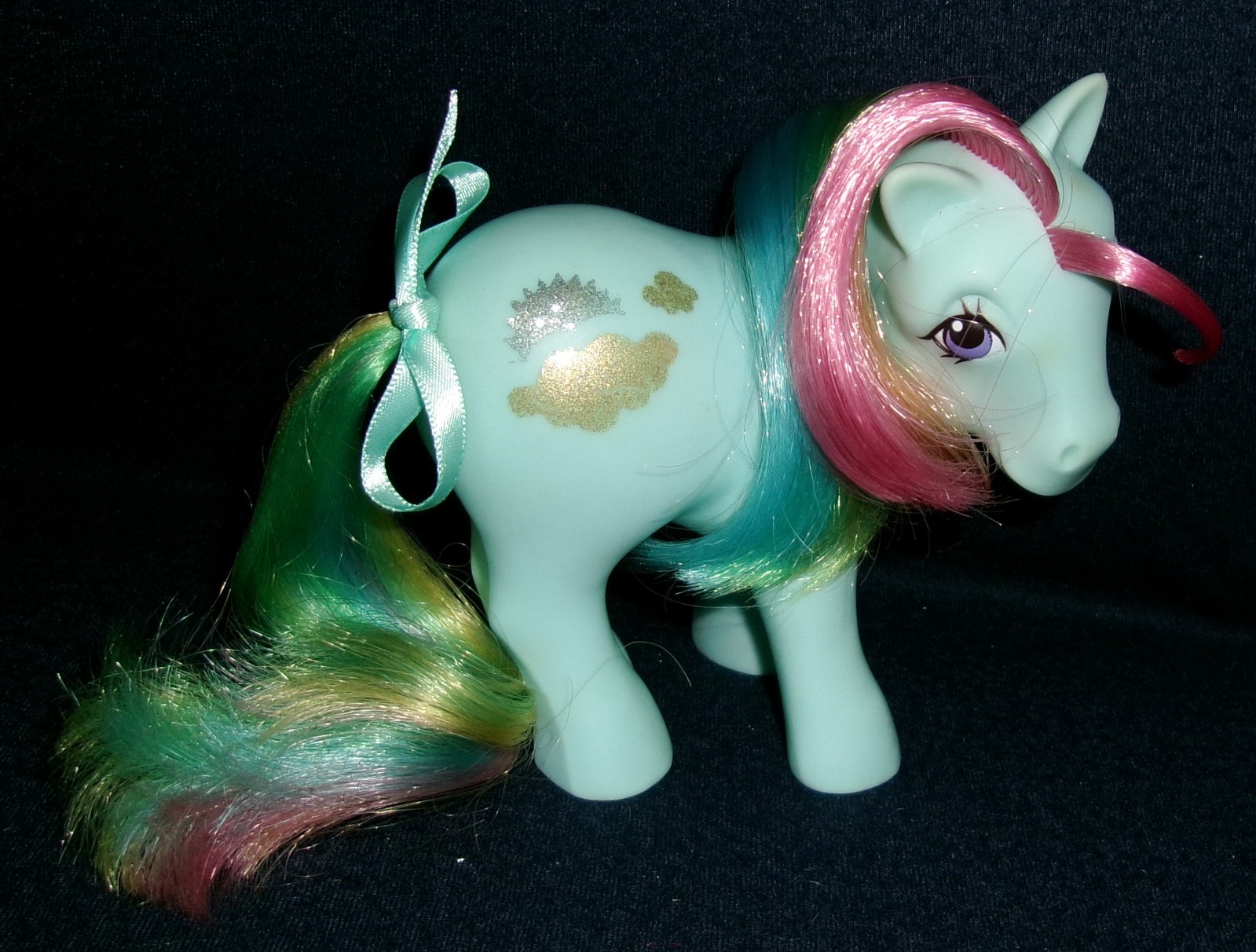 Rose: My Little Pony MLP Vintage Rainbow Pony Sunlight #12 EXCELLENT glittery G1