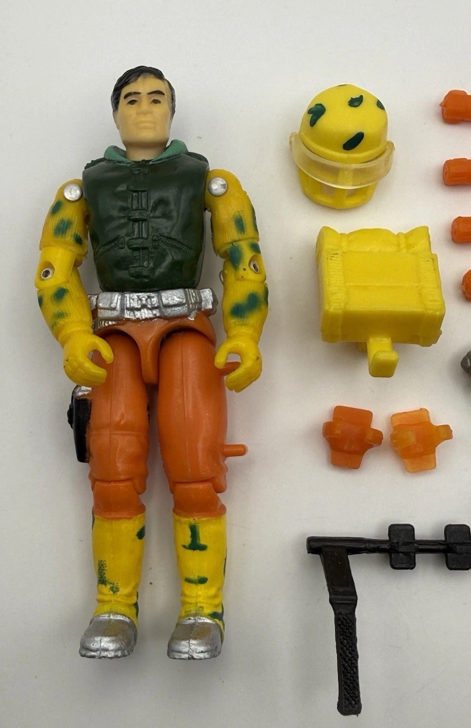 1990 3.75” Funskool International GI Joe Capt. Grid-Iron V1 India Variant Figure
