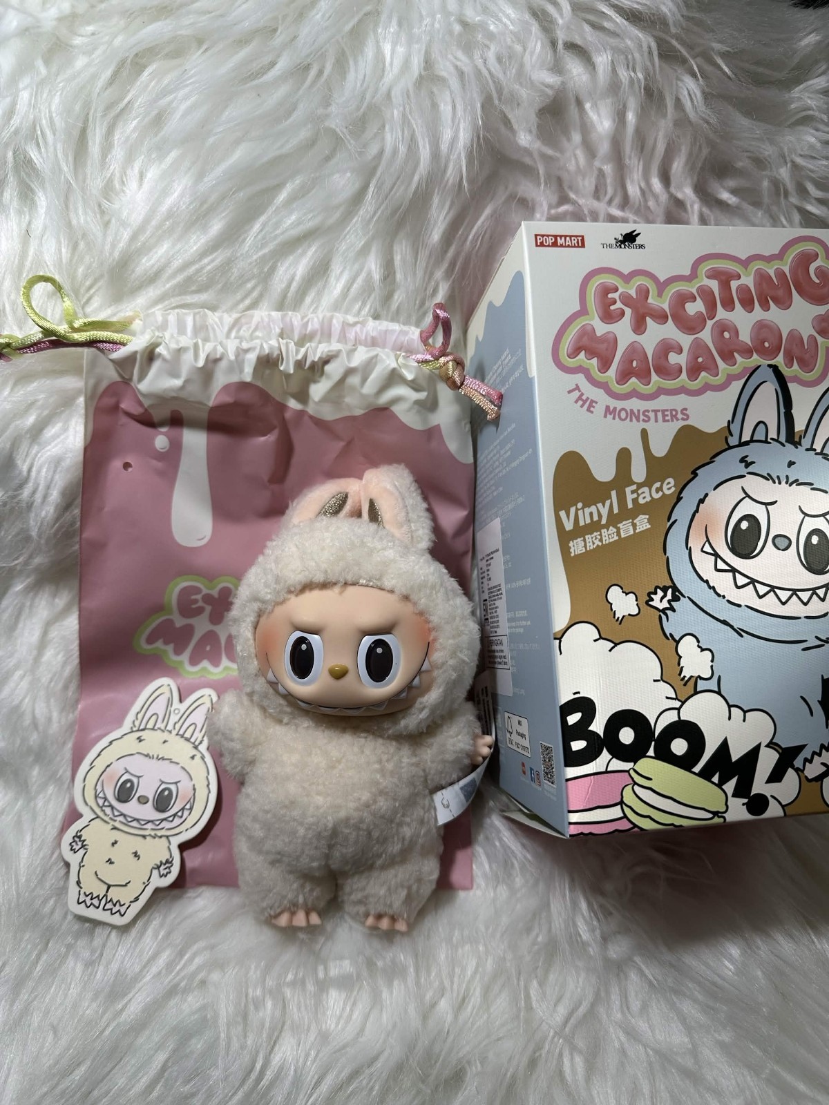 AUTHENTIC POPMART LABUBU MONSTERS – CONFIRMED HAVE A SEAT/MACARON (VINYL FACE)