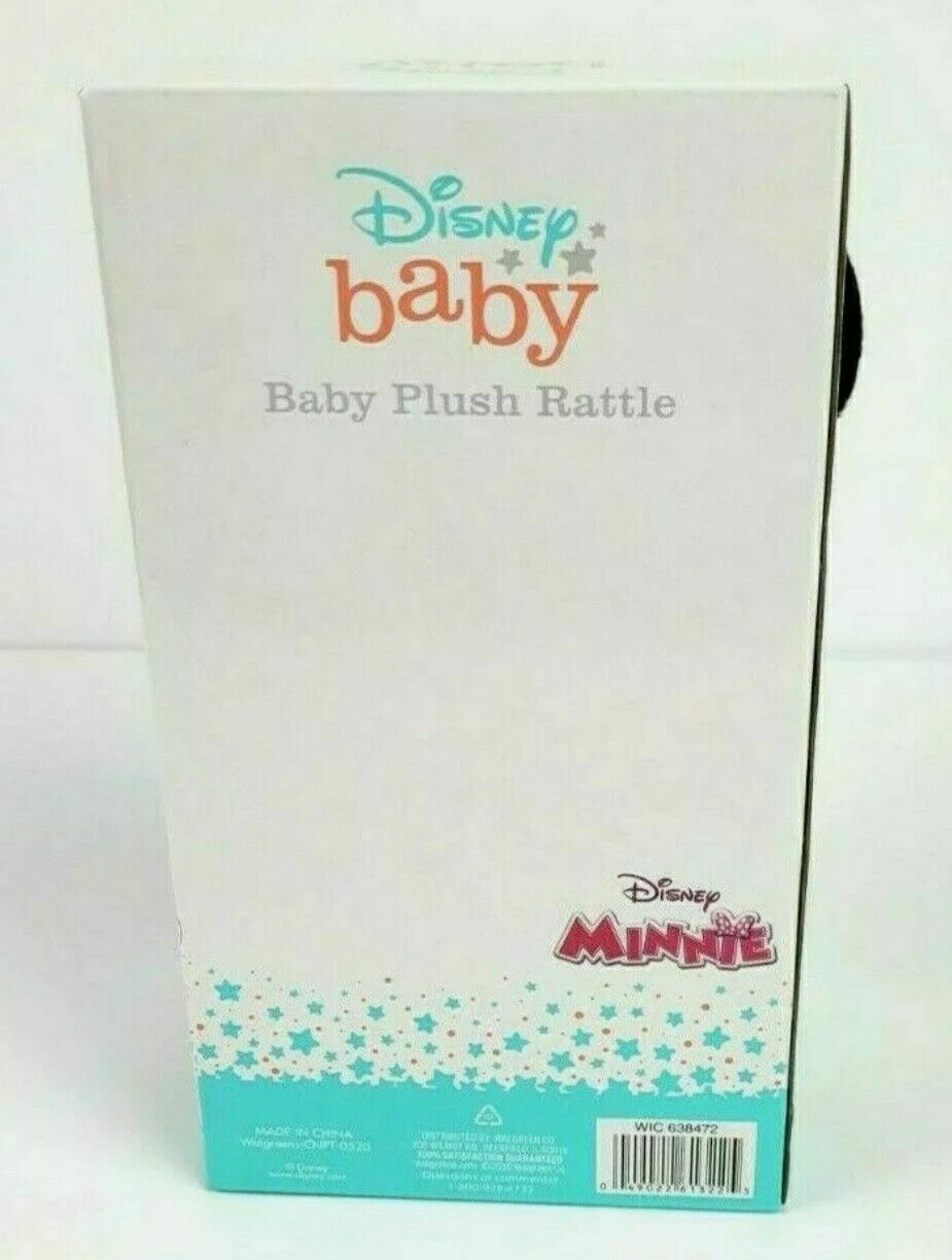 Disney Baby Minnie Mouse Baby Plush Rattle – 6+ Months