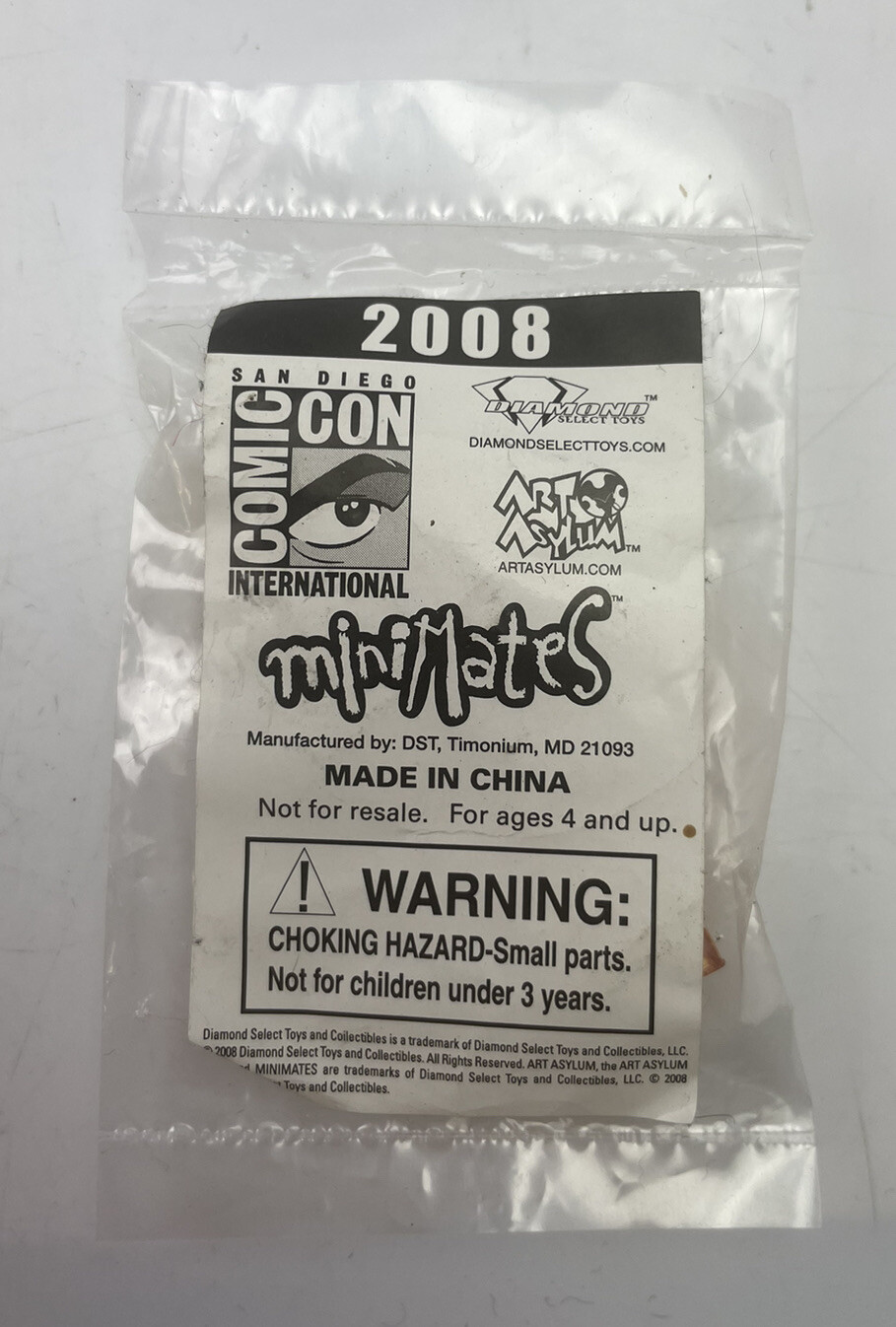 2008 Diamond Select San Diego Comic Con SDCC MiniMates Translucent Orange Figure