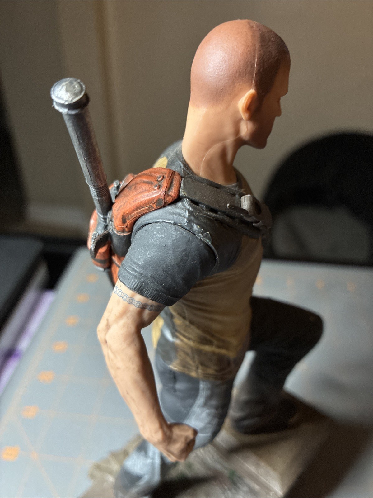 Infamous 2 Cole McGrath Hero Edition Figure Statue w/ Base 2011 8&Prime; Sony PS3