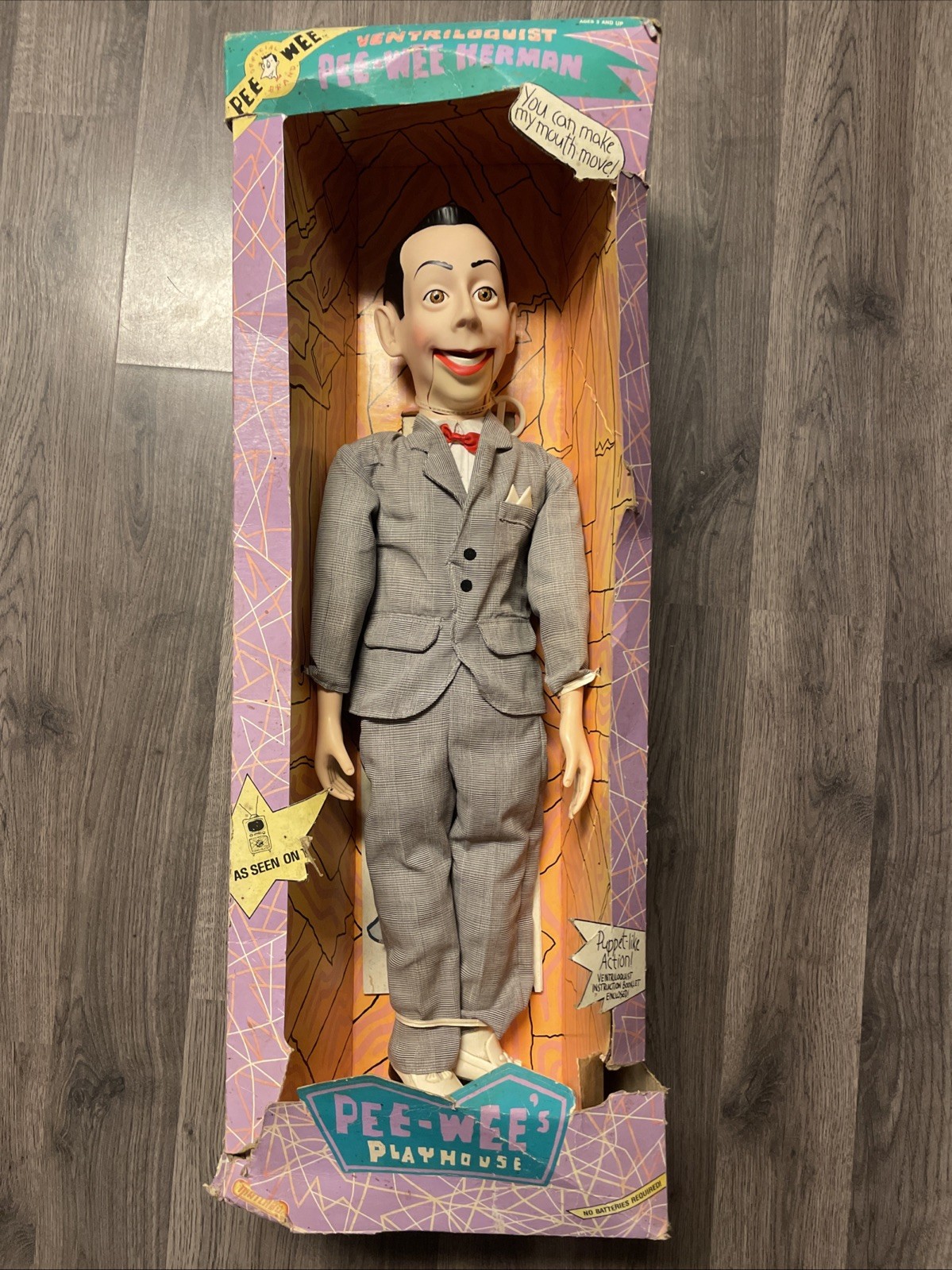 Vintage 1987 Pee-Wee Herman 17&Prime; Ventriloquist Matchbox NEW in BOX
