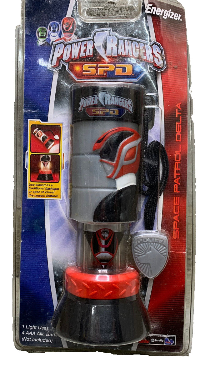 Power Rangers S.P.D Energizer 2 Way Flashlight /Lantern Space Patrol Delta