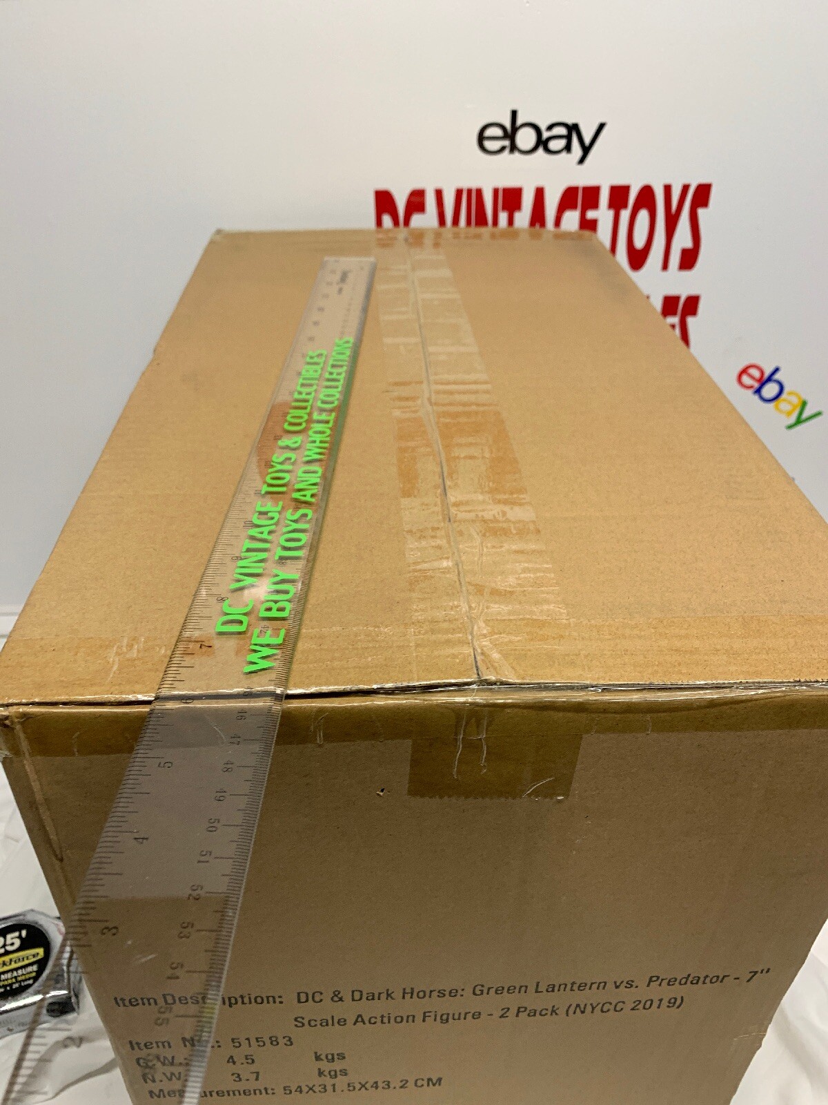 NECA NYCC Green Lantern Yellow Sinestro Predator 2 Pack DARK Horse CASE FRESH