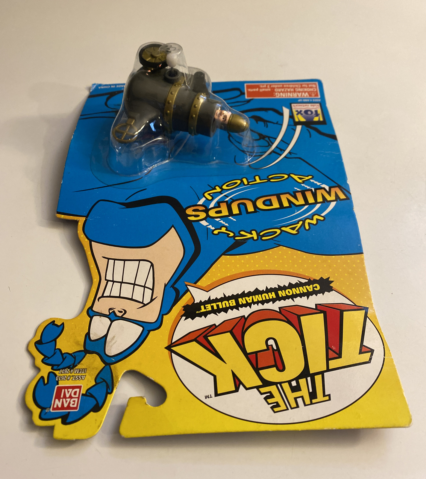The Tick Wacky Windups Action Cannon Human Bullet 1995 Bandai Sealed New