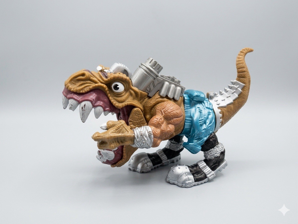 Vintage 1997 Mattel Extreme Dinosaurs T-Rex Action Figure 5.5&Prime; Street Sharks Vtg