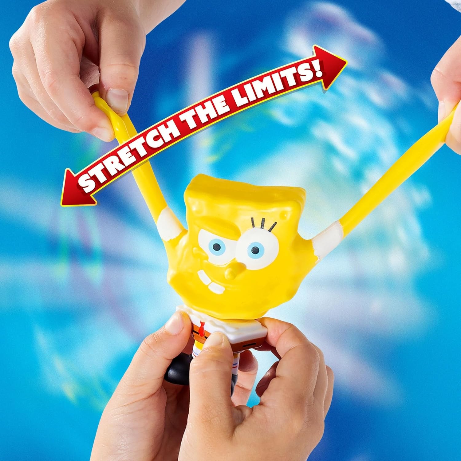 Basic Fun Stretch Armstrong Mini Spongebob – 3&Prime; Stretch Action Figure with Overs